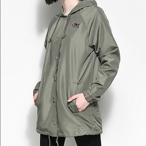 Olive hooded jacket